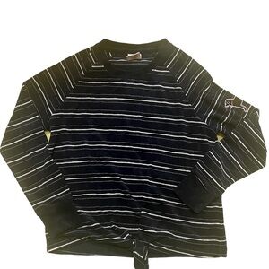 The Black Dog terry cloth beach sweater women size medium